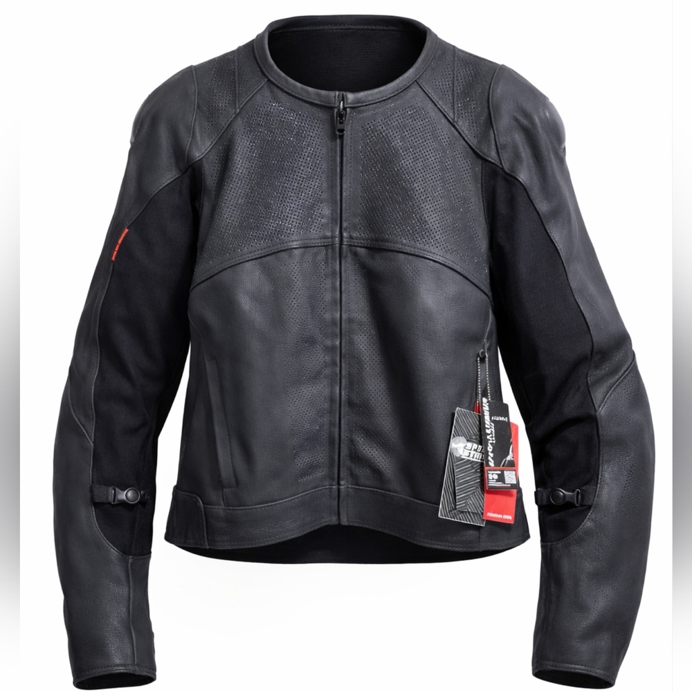 Speed and Strength Black Biker Leather Jacket CE Armor 3XL